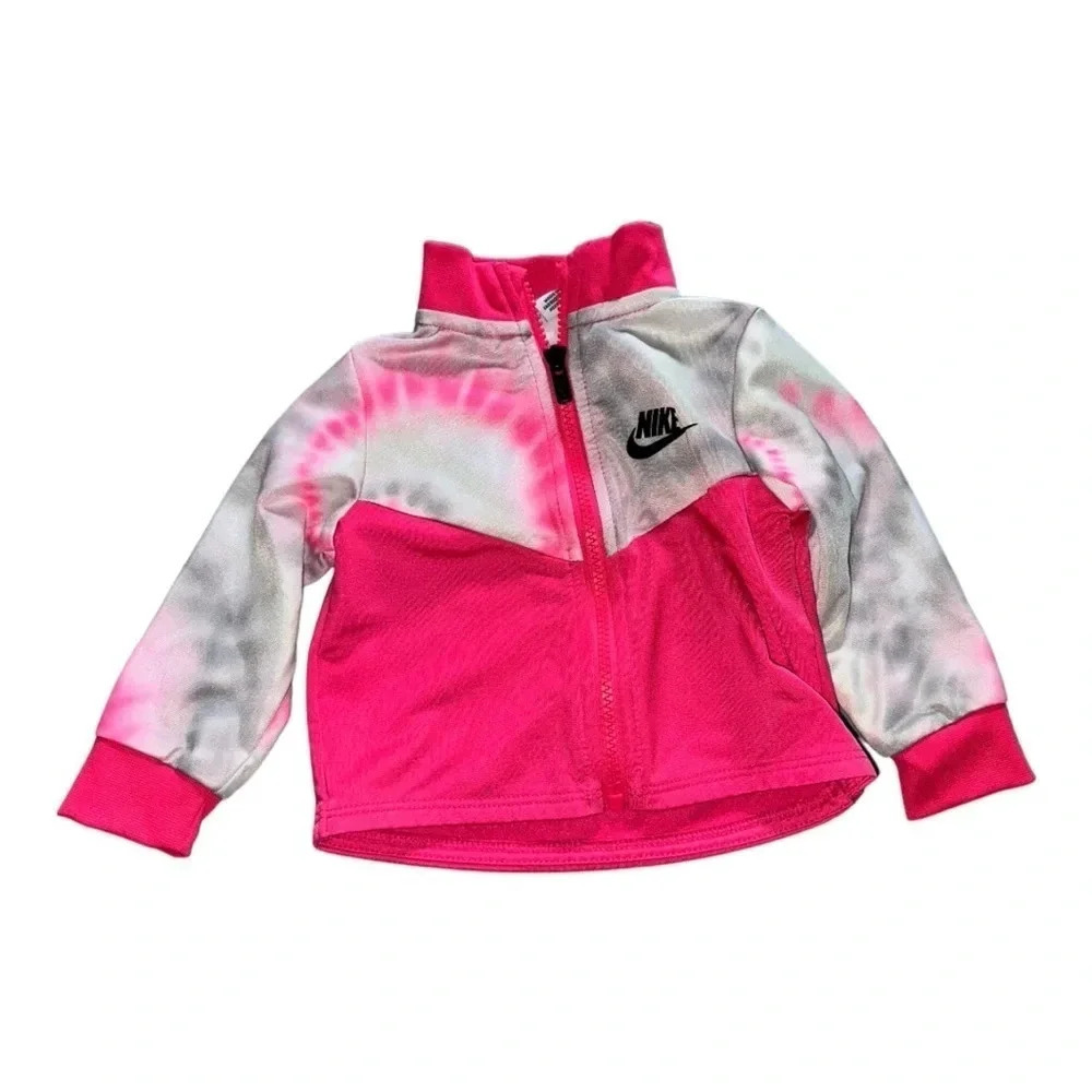 Nike Toddler Girl Tracksuit Pink Tie Dye Size 12m - Picture 2 of 9
